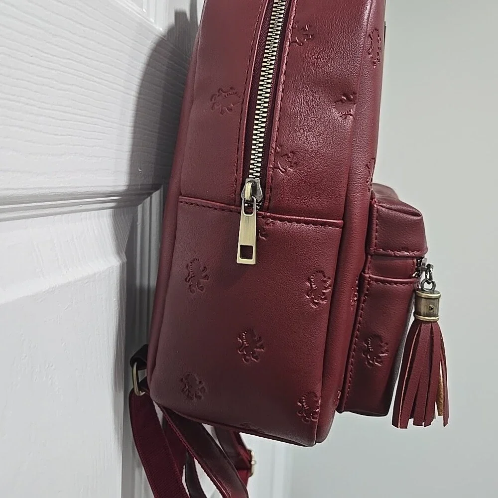 Bioworld x Harry Potter Faux Leather Gryffindor Backpack with Crest Accent